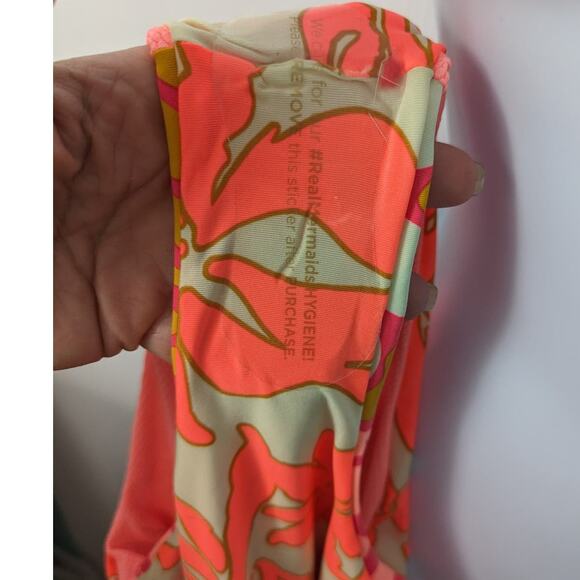 Maaji Dali Flowers Triton Surf Swimsuit 1 Piece Long Sleeve Reversible M New - Picture 7 of 9